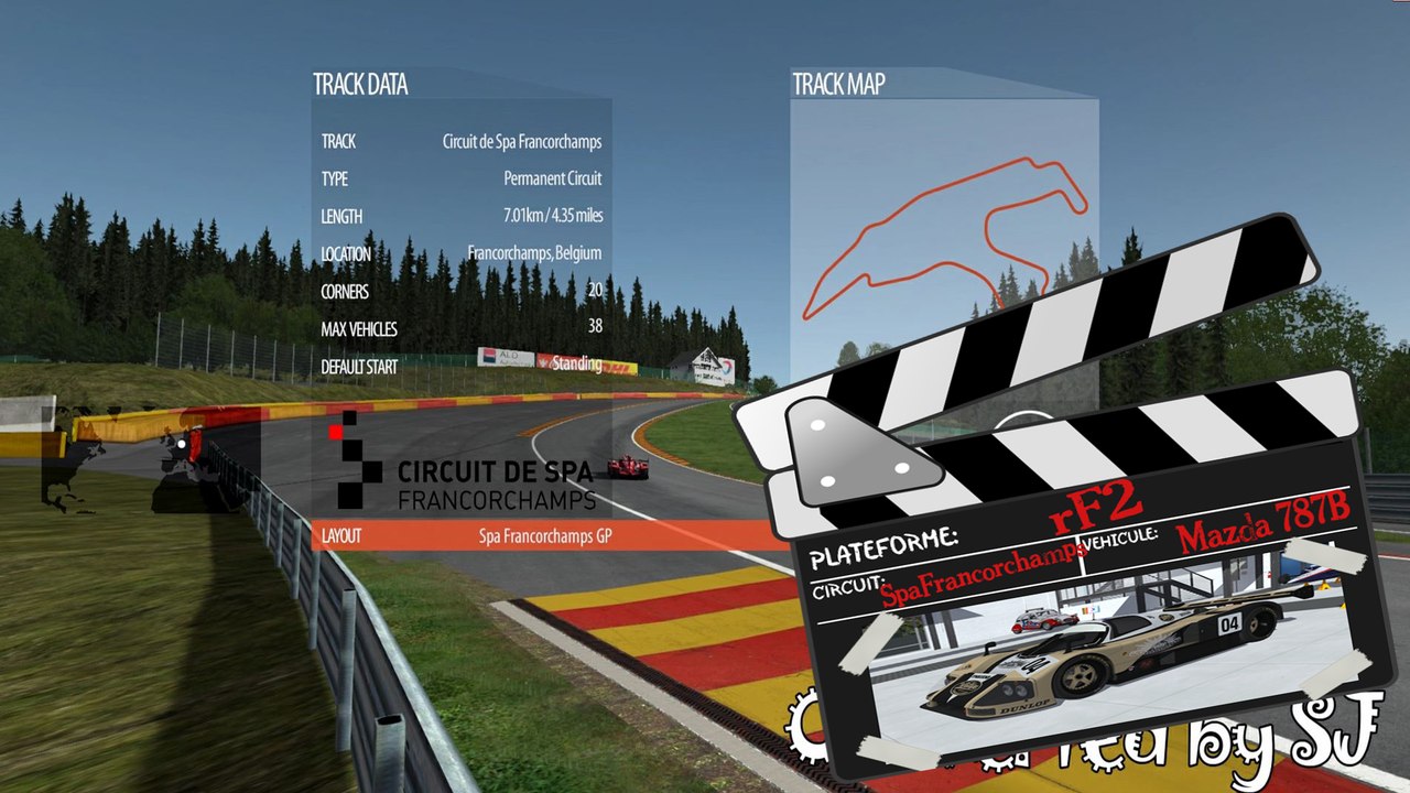 Tour de piste à Spa Francorchamps en Mazda 787B sur Rfactor2