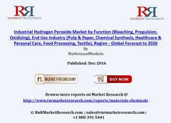 Industrial Hydrogen Peroxide Market Expected to Achieve 5.53% CAGR by 2026