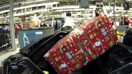 Regalos para niños en la línea de montaje de SEAT