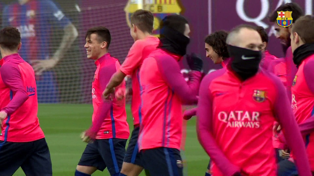 FC Barcelona training session: Final session before the Copa del Rey game