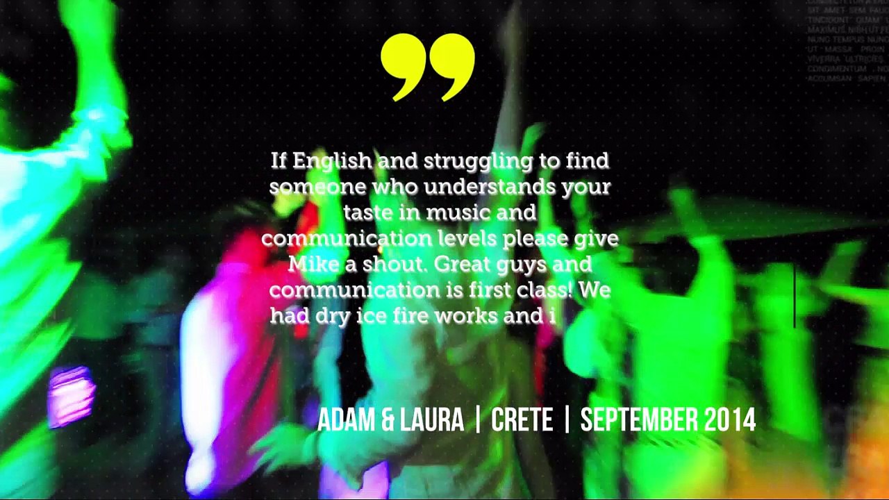 Wedding DJs in Greece ▪ Mike Vekris Wedding Entertainment ▪ 2010 - 2016 Highlights