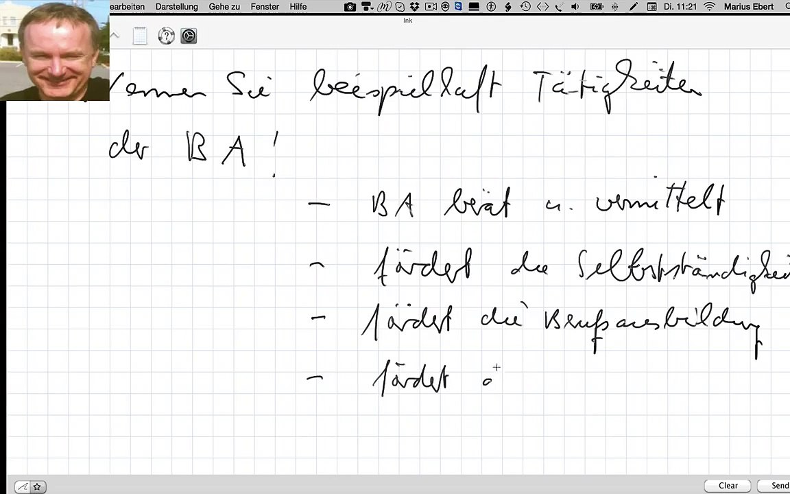 Nennen Sie beispielhaft Tätigkeiten der BA!
