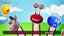 Jungle Junction Finger Family | BingBing TV - Nursery Rhymes For Children