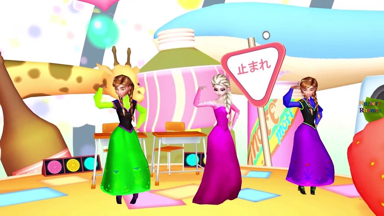 Frozen Elsa Singing Ringa Ringa Roses Hokey Pokey If You Are Happy And You Know It Nursery Rhymes