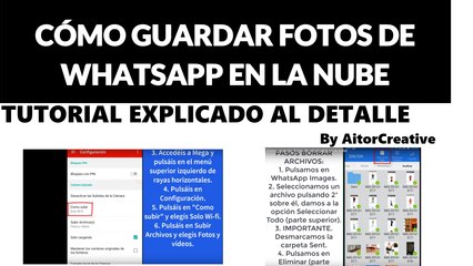 Cómo guardar fotos de whatsapp en la nube | Tutorial 2017