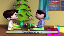 Christmas Bells | Nursery Rhymes With Lyrics | Nursery Poems | 3D Nursery Rhymes For Children