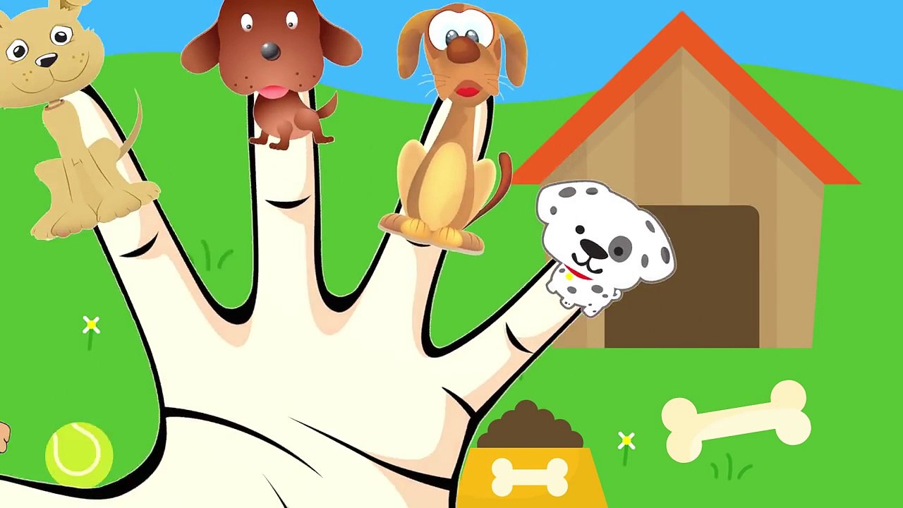The Finger Family | Dogs | Kids Animation Rhymes Songs feat. Surprise Eggs