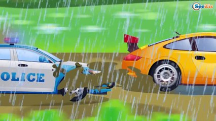 Beyaz Ambulans ve Yarış Arabası - Akıllı Arabalar çizgi filmi - Türkçe İzle