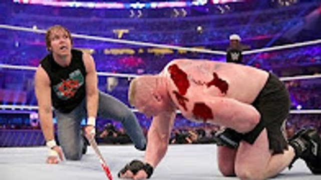 WWE RAW 19/12/2016 Brock Lesnar is Crazy but Dean Ambrose is Stupit Crazy Look Whats Happen HD