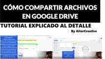 Como compartir archivos en drive. Tutorial google drive 2017