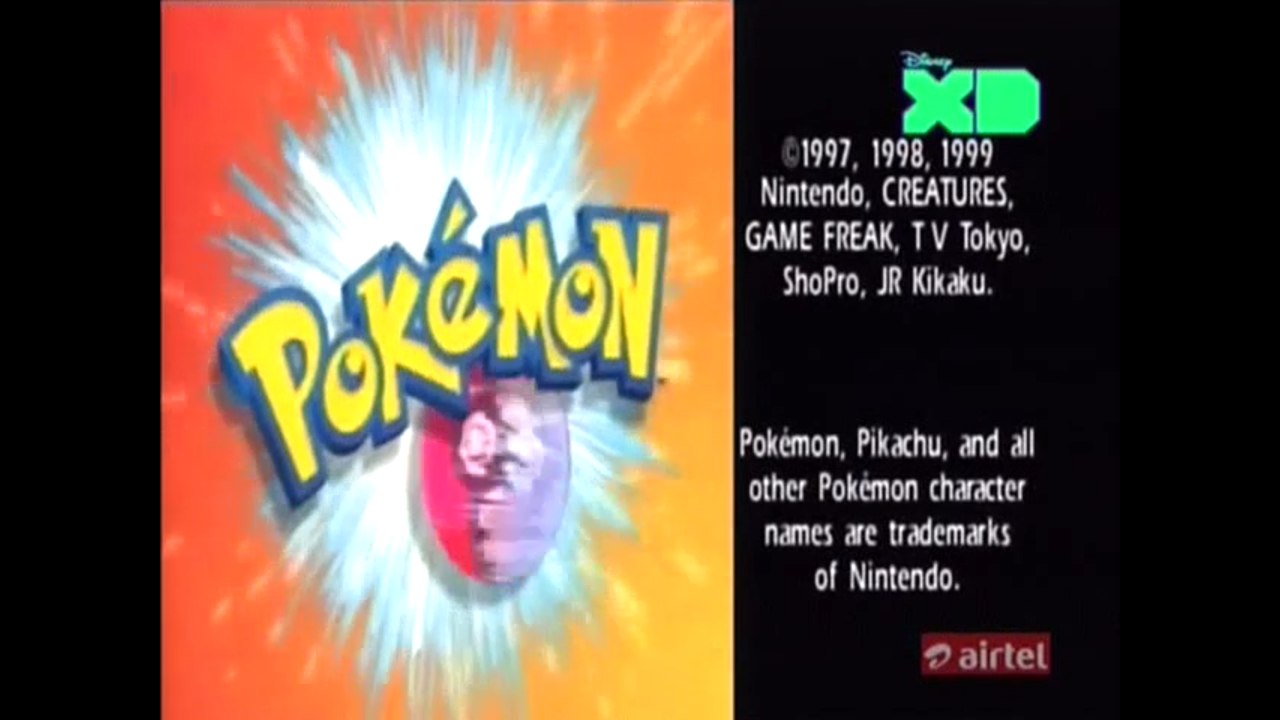 Pokémon Season 1 Short Ending Disney XD India TV Ripped Song