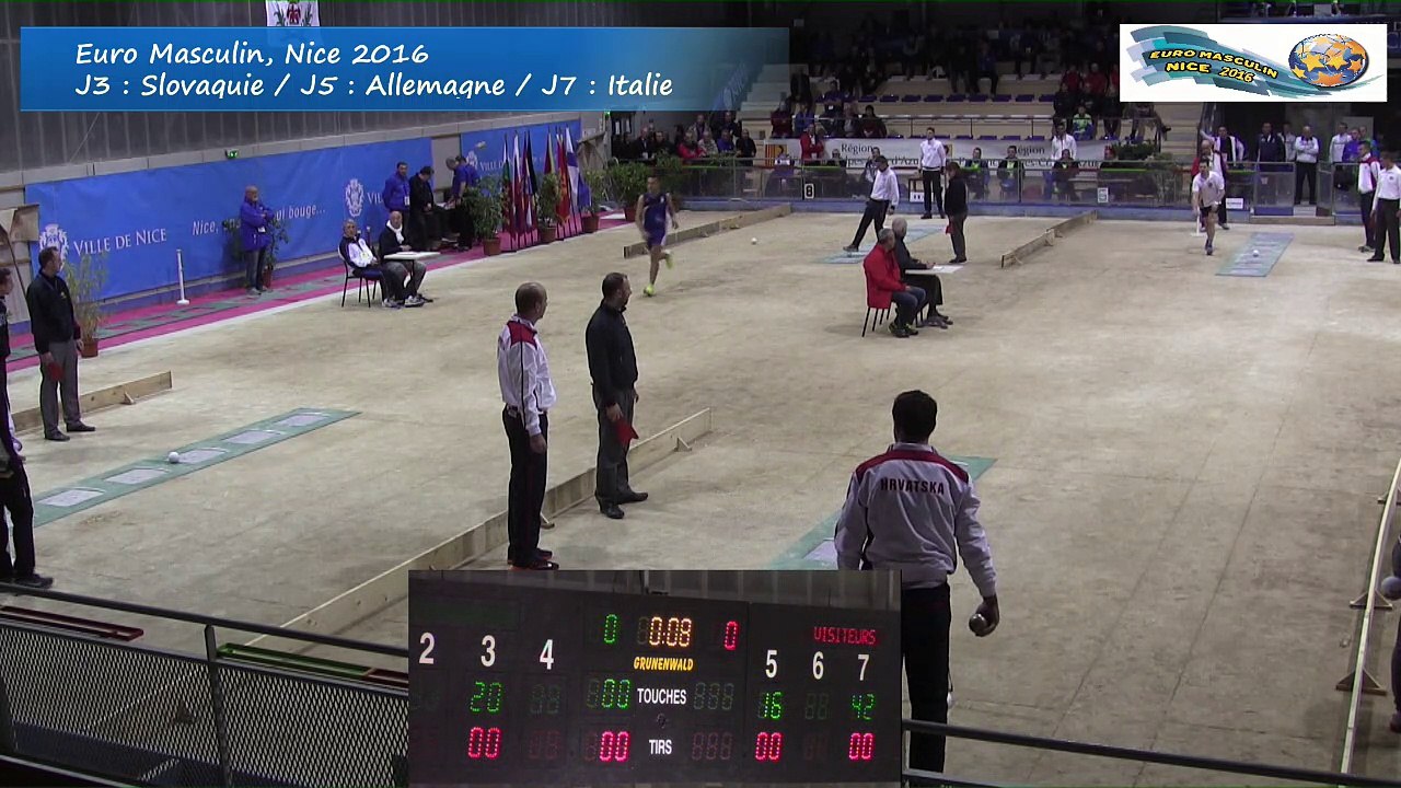 Qualifications, tir progressif, Sport Boules, Euro Masculin, Nice 2016