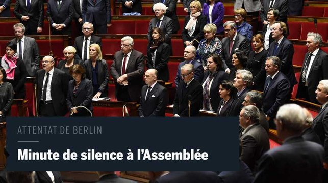 Minute de silence à l'Assemblée en hommage aux victimes de l'attentat de Berlin