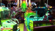 Chocolate and Carousel Fun Fair w/ Mickey Donald Barbie Noddy Cars | Toy Station