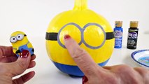 How To Make Minion Halloween Painted Pumpkins - From Toys to Arts & Crafts with DCTC