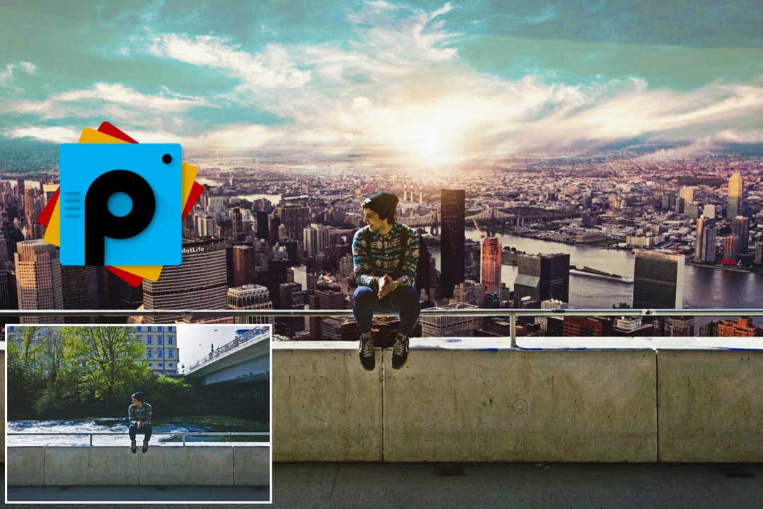 PicsArt Editing Tutorial _ Alone Boy Sitting on Wall Photo Manipulation _ PicsArt Best Editing