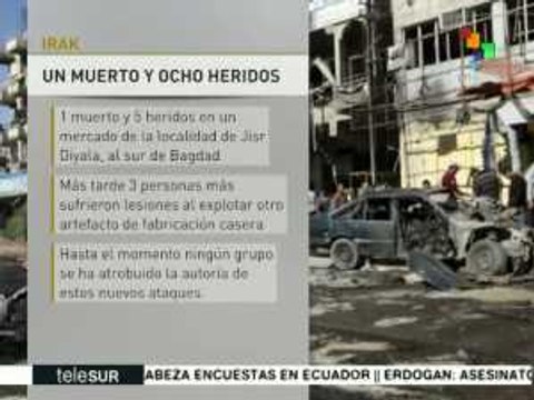 Irak: se registran dos atentados con explosivos en Bagdad