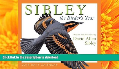 Pre Order Sibley: The Birder s Year 2016 Boxed/Daily Calendar Full Book