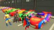 SUPER HEROES | Superman, Wolverine, Batman, Green Lantern with Lightning McQueen | Nursery Rhymes