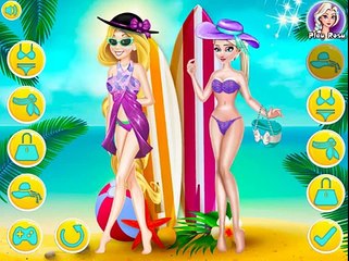 Elsa and Rapunzel Swim Suits Fashion - Best Game for Little Girls