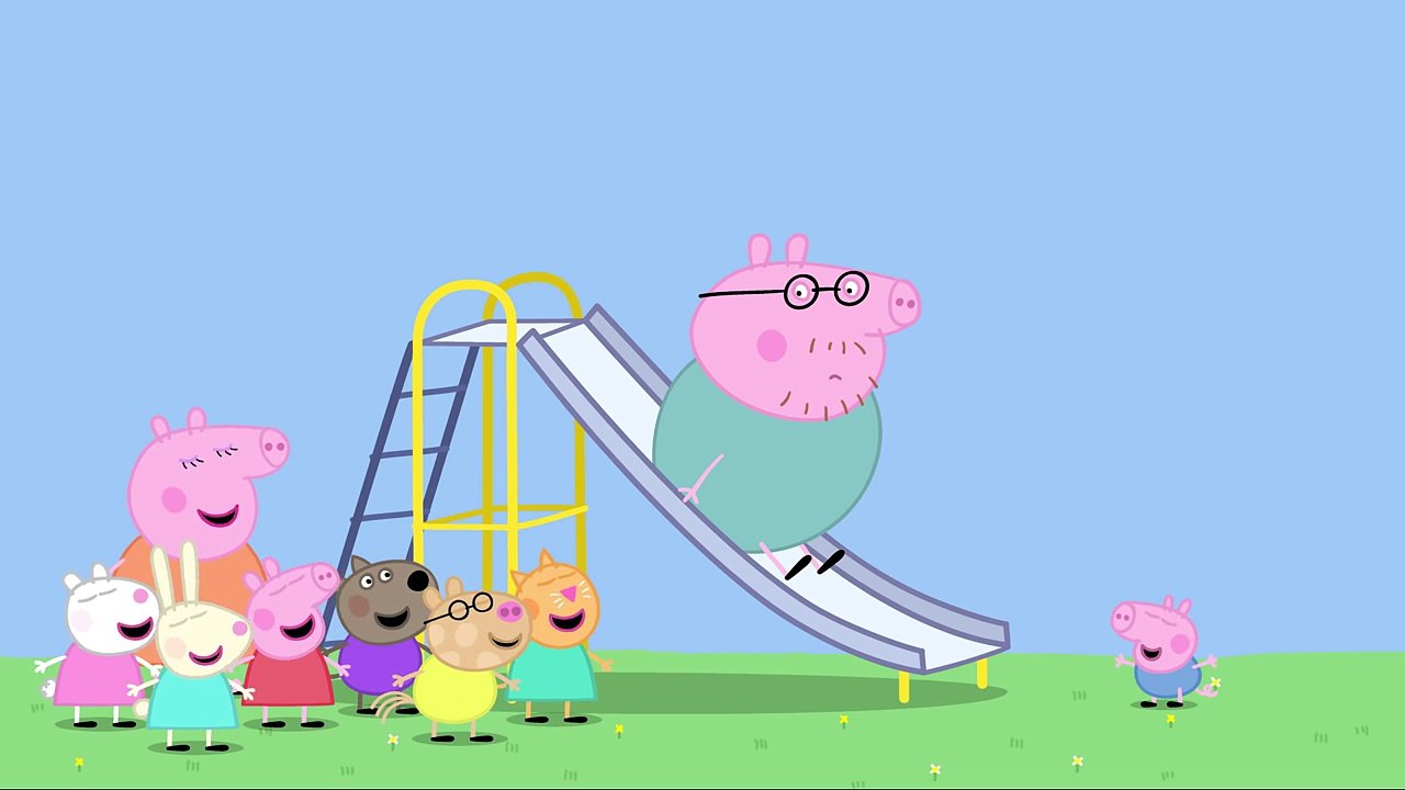 Peppa Pig - Papa Pig sur le toboggan (clip)