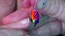 DIY Rainbow Nails Animal Print | Easy HOT Summer Neon Nail Art Design