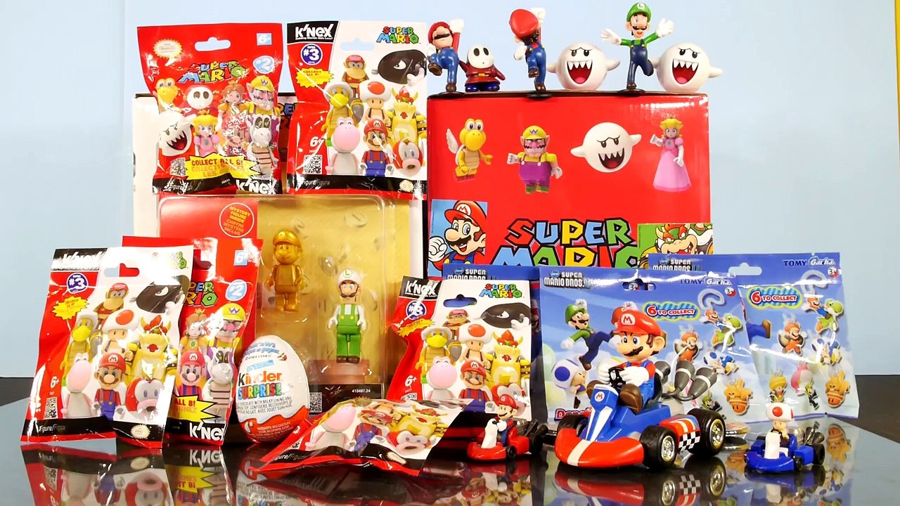 10 Super Mario Surprise Bags Blind Figure Packs new + Kinder Surprise Egg By Disney Cars Toy Club