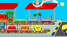Lightning Mcqueen Transportation - Learn Colors for Children Cars Cartoon Videos For Kids