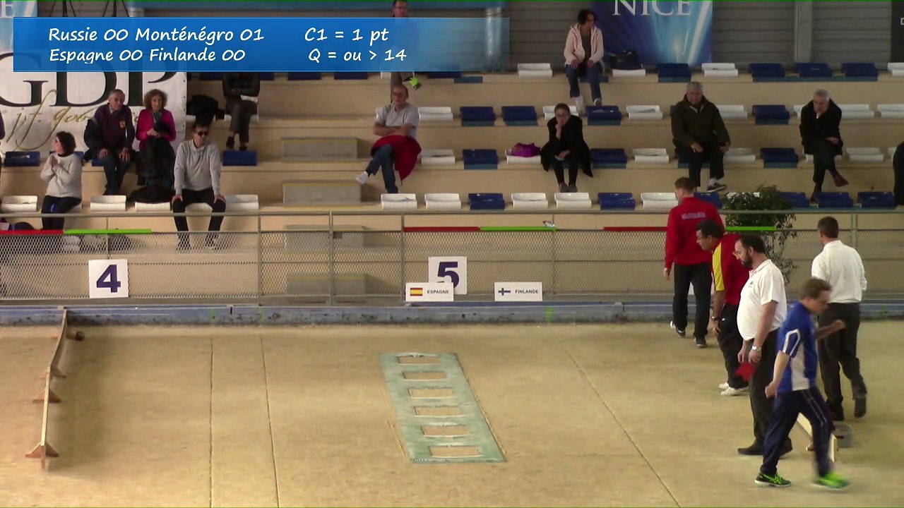 Second tour qualifications tir de précision, Sport Boules, Euro Masculin, Nice 2016