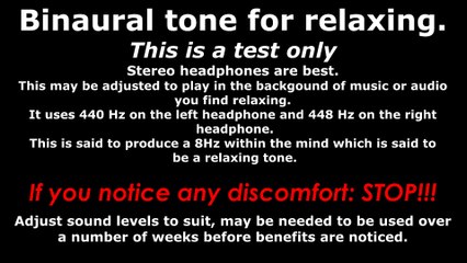 Binaural beats for Relaxing
