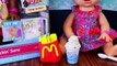 Baby Alive Play Doh Baby Food CHALLENGE with McDonalds French Fries & Playdough McFlurry Ice Cream