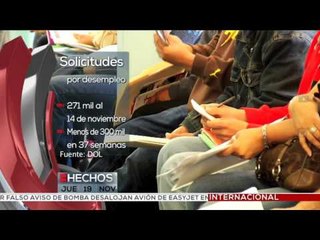 Disminuyen solicitantes de beneficios por desempleo