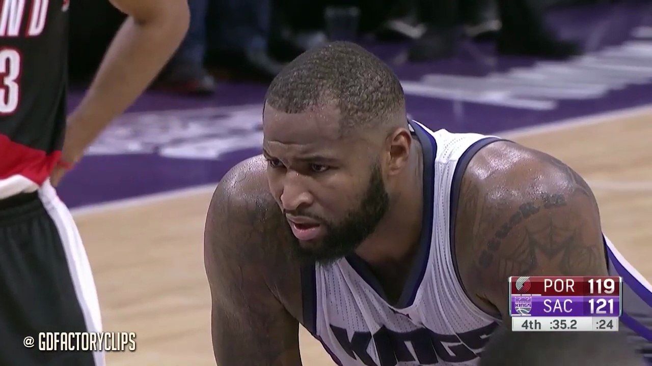 DeMarcus Cousins 55 Pts, 13 Reb Full Highlights vs Blazers (2016.12.20)