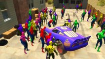 Nursery Rhymes Spiderman Colors Lightning McQueen & Disney Pixar Cars Children Songs with Action