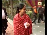 President Pranab Mukherjee's daughter sharmistha casts her vote