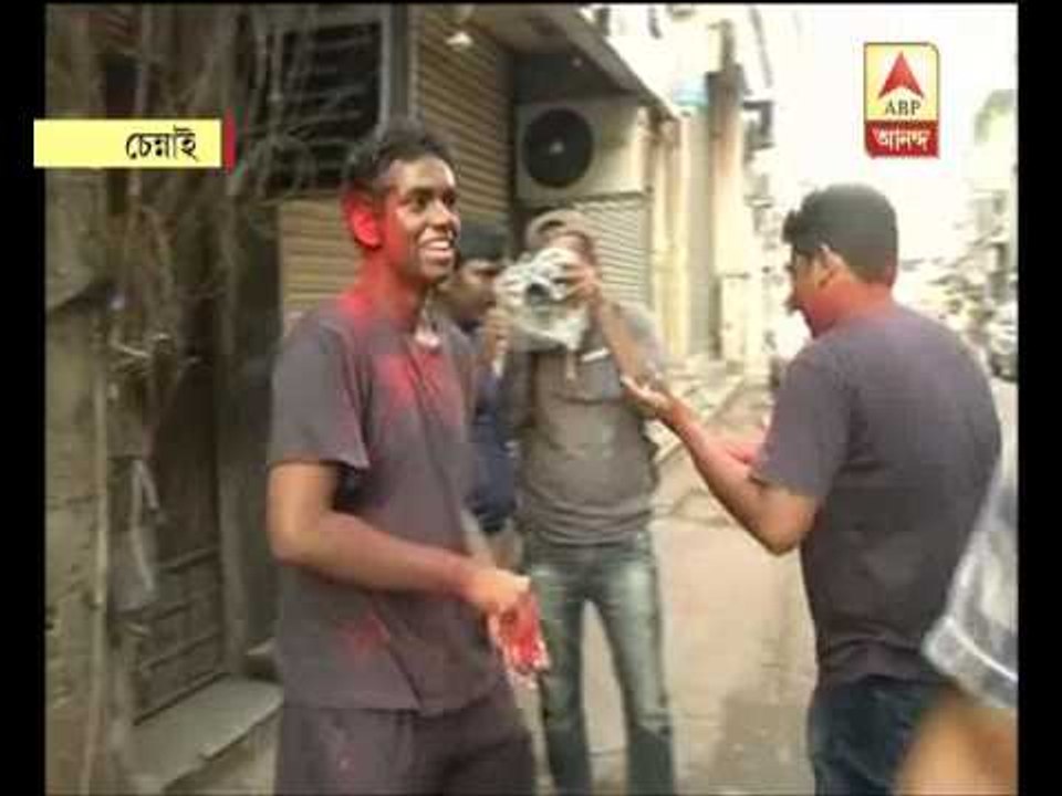 holi celebration at chennai