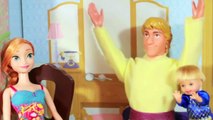 Frozen CARNIVAL Barbie Twirl N Spin Ride Kristoff & Anna Family Parody Cleaning AllToyCollector