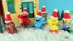 Sesame Street Cookie Monster, Elmo, Oscar The Grouch, Snuffy Build Play Doh Snowman Christmas