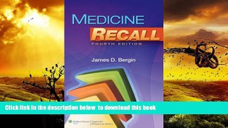 PDF [FREE] DOWNLOAD  Medicine Recall (Recall Series) [DOWNLOAD] ONLINE