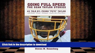 Pre Order Going Full Speed: The Sean Taylor Stories Kindle eBooks