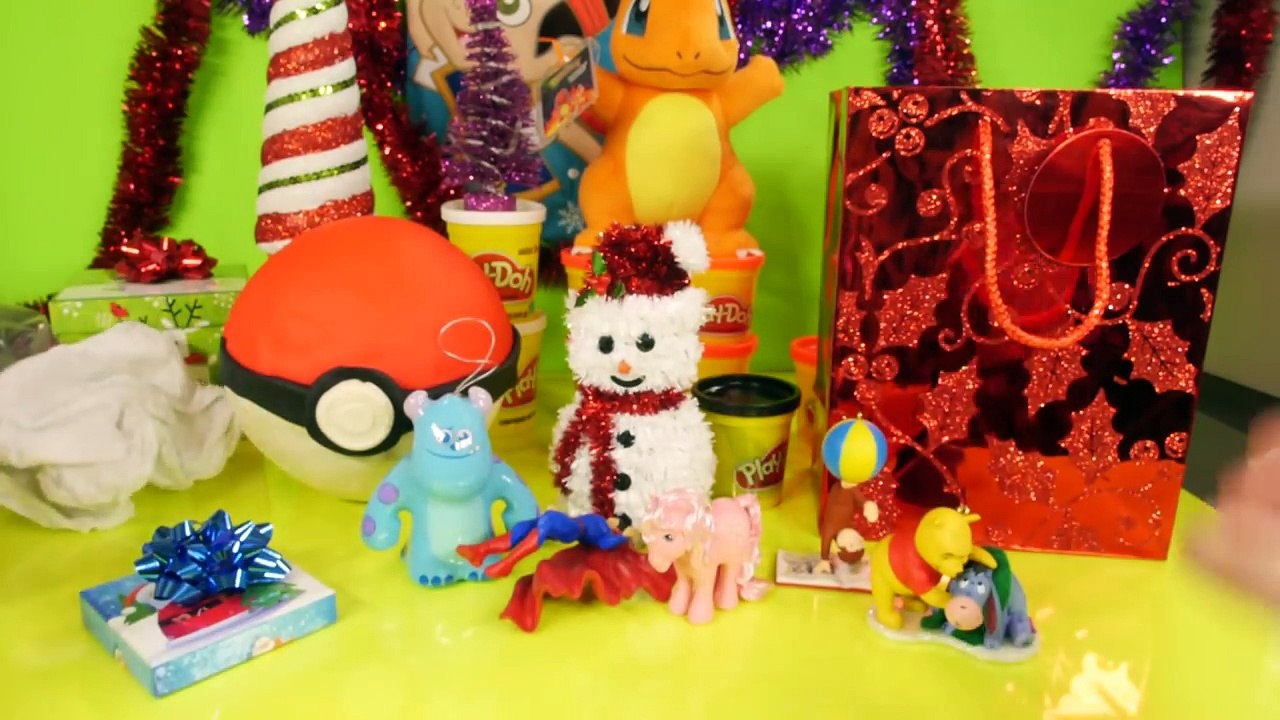 Play Doh Pokemon Egg Toys Surprise Christmas Ornaments Playdough Videos DCTC Disney Cars Toy Club