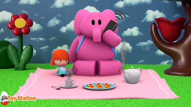 Five Little Pocoyo Jumping on the Bed Nursery Rhyme | Five Little Monkeys Jumping on the Bed