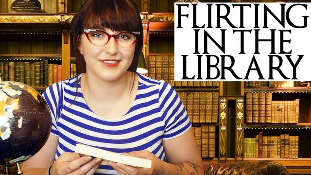 ASMR Flirty Library Role Play – Hitting on Kendall Soft Spoken Binaural Sounds