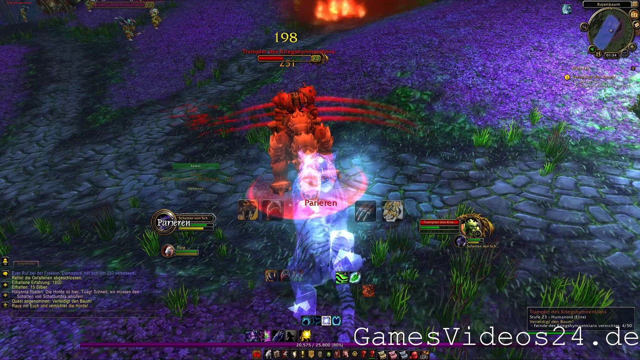 World of Warcraft Quest: Verteidigt den Baum!