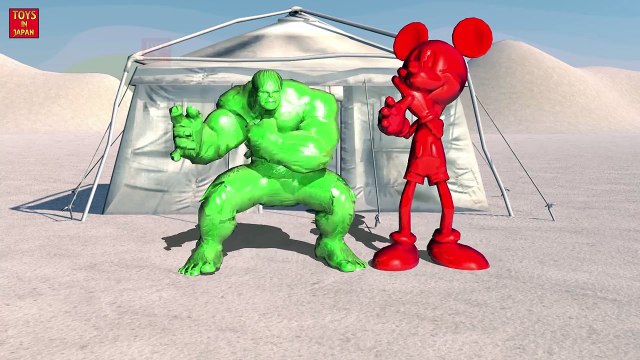 HULK CANDY VS MICKEY MOUSE CANDY SUPERHERO BATTLE Finger Family | 1 HOUR | 3D Nursery Rhymes