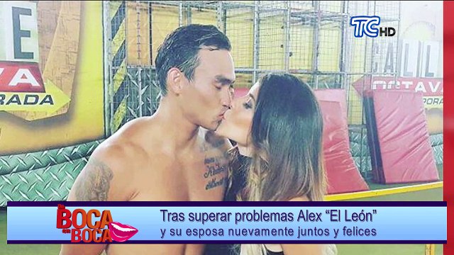 Tras superar problemas Alex “El León” y su esposa nuevamente juntos y felices