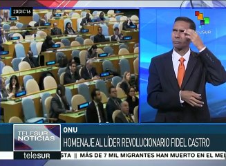 Asamblea General de la ONU ofrece homenaje a Fidel Castro