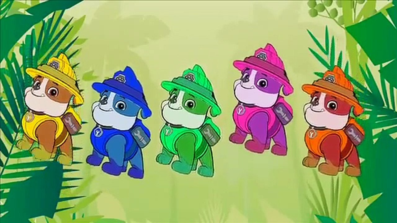 Paw Patrol Rubble Jungle 2016 Animation Daddy Finger Nursery Rhyme Song