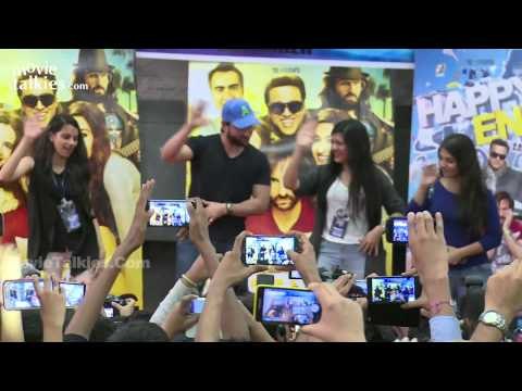 Saif Ali Khan And Ileana D'cruz Promote Happy Ending In Mithibai College