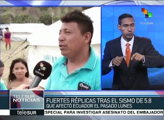 Ecuador: gobierno ofrece atención a damnificados por terremoto